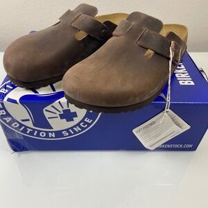Birkenstock Brown Leather Mules